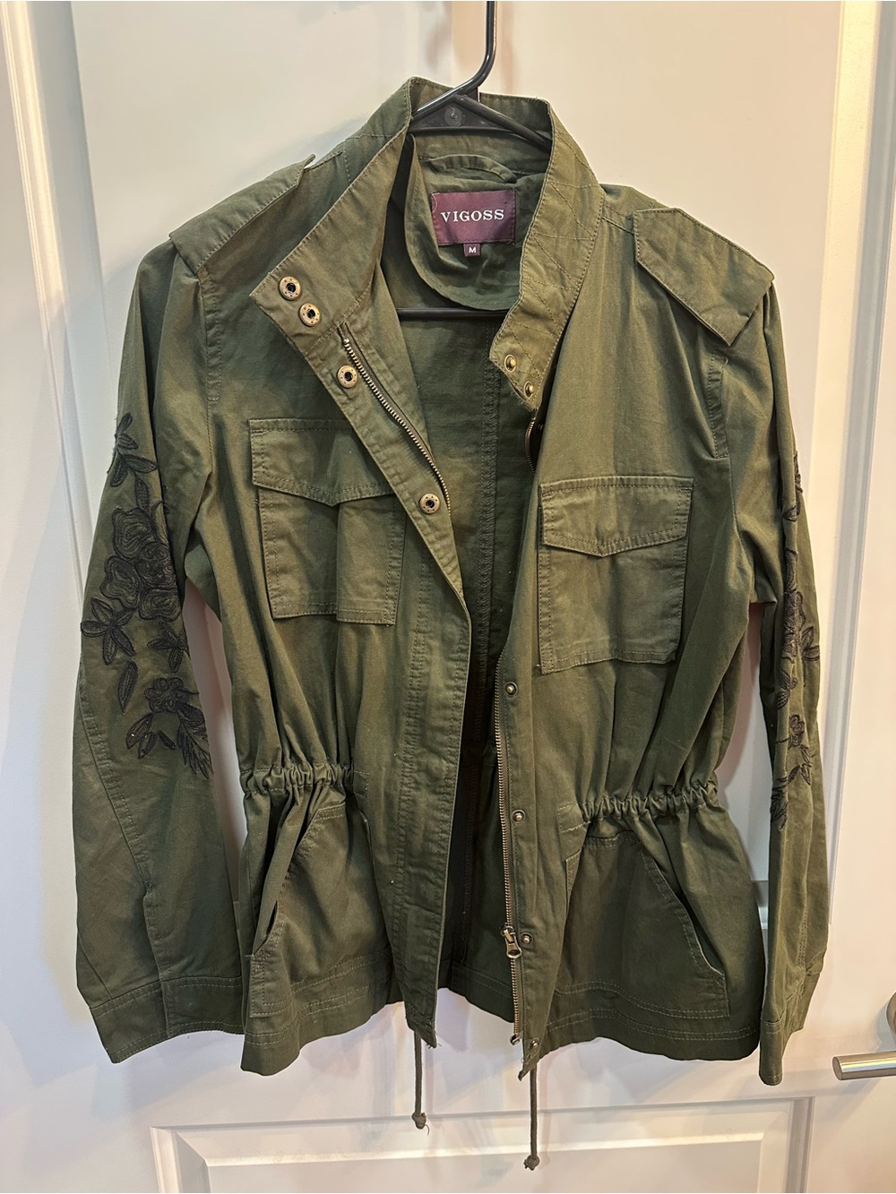Vigoss Olive Utility Jacket Size Medium Like New